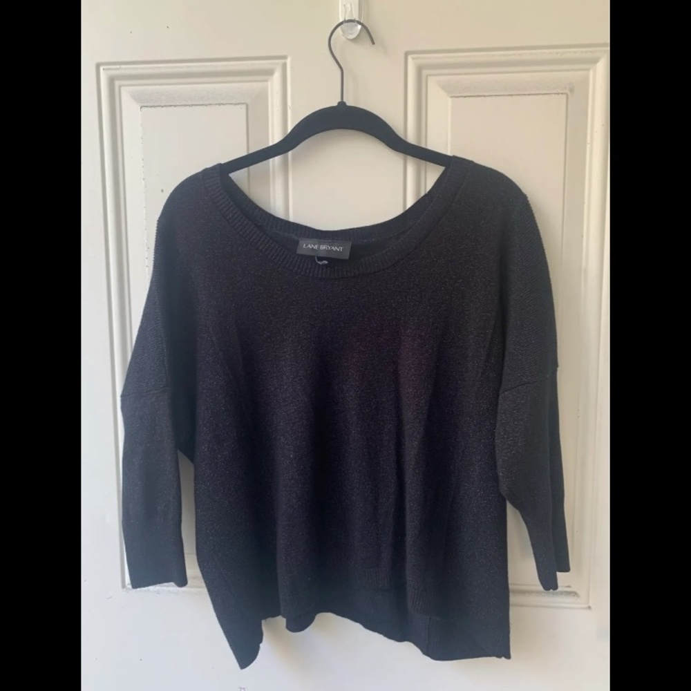 Lane Bryant Crop Glitter Sweater/Top Size 18/20